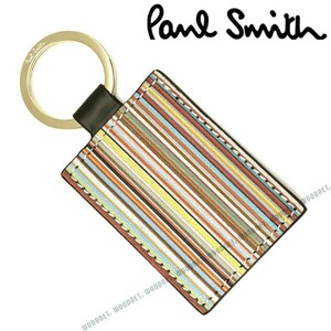 Paul Smith ポールスミス レザー キーホルダー ブラック M1A4780-AMULTI79