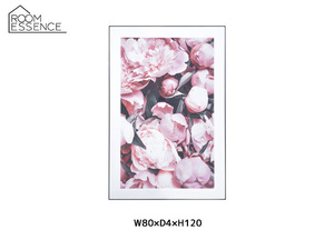東谷 アートパネル 花 ピンクアートキャンバス おしゃれ 壁掛け W80×D4×H120 ART-200C あずまや メーカー直送 送料無料