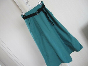 美品　☆　SIMPLICITE　素敵なグリーン　ロングスカート　size F