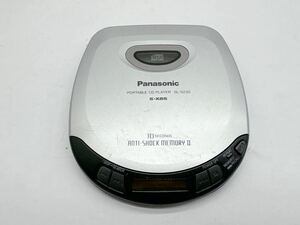 Panasonic ポータブルCDプレーヤー SL-S230 S-XBS 中古品 CDプレーヤー 10SECONDS ANTI-SHOCK MEMORYⅡ シルバー 現状品