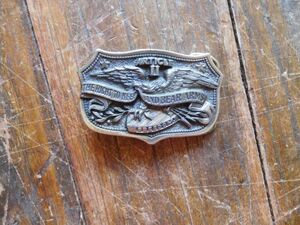 アメリカ製　ベルトバックル8X6CM 160G USA　THE GREAT AMERICAN BUCKLE CO H459 ARTICLE THE RIGHT TO KEEP AND BEAR ARMS FREEDOM