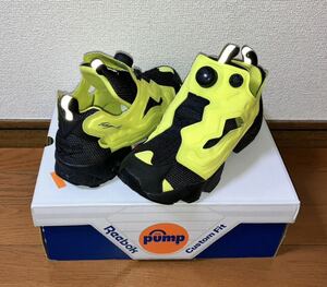 REEBOK INSTA PUMP FURY OG 90s HOUSE FX4261 24cm リーボック ポンプフューリー ブラック イエロー 黒 黄 蛍光 黄緑 上岡拓也 INSTAPUMP