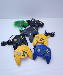 HORI PAD MINI N64 ホリパッドミニ64 7個 セット NINTENDO 64 ゲームキューブ コントローラ 動作未確認 まとめ(154)