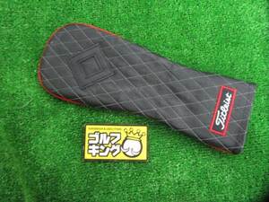 GK栄三越■ 430 【新品】タイトリスト◆TA9NTLHC-FW◆レザーヘッドカバー◆ブラック◆フェアウェイウッド用◆おすすめ