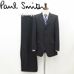 ◆Paul Smith LONDON ポールスミス ロンドン ストライプ セットアップ スーツ チャコール M