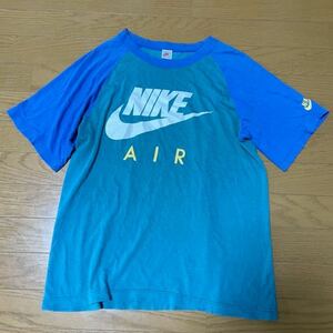 90s NIKE Tシャツ ヴィンテージ ナイキ 国産品 グリーン　ブルー M