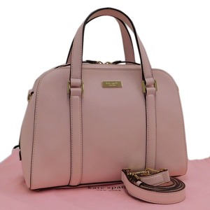 1円 ■ 極美品 ケイトスペード 2wayバッグ ピンク系 PVCレザー 普段使い お出かけ kate spade ■E.Bmi.An-18