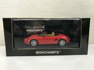 【１円スタート】1/43 ミニチャンプス ポルシェ ボクスター 2002 赤 Porsche Boxster 2002 Red MINICHAMPS ZF