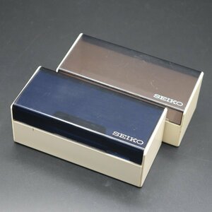 2箱おまとめ SEIKO セイコーファイブアクタス 腕時計用純正ケース 1970年代 ヴィンテージ ボックス(茶・青）/保証書/箱のみ