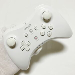 希少 任天堂 WiiU PRO コントローラー ホワイト 白 プロコン Nintendo ニンテンドー ワイヤレス Wii U レトロ