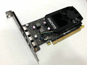テスト使用　Lenovo　Think Station 搭載品より取り外し品　NVIDIA Quadro P620 2GB Mini Display 4ポート　動作確認済み