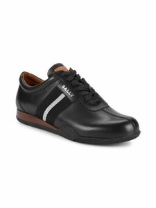 Bally Switzerland Frenz Sneakers Shoes Calf Plain ブラック US 12.5 新品 海外 即決
