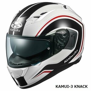 OGKカブト フルフェイスヘルメット KAMUI 3 KNACK(カムイ3 ナック) ホワイトブラック XL(61-62cm) OGK4966094584894