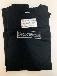 【新品】 Supreme　シュプリーム　Tシャツ KAWS CHALK　Box Logo　黒　XL　希少