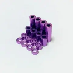 アルミスペーサーセット　紫　１セット