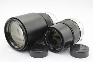 【返品保証】 【レンズ2点まとめ】東京光学 UV Topcor 200mm F4 135mm F4 レンズ s9888