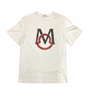 モンクレール MONCLER 21SS MAGLIA T-SHIRT Tシャツ 半袖 ビッグモチーフ クールネック M 白 ホワイト メンズ