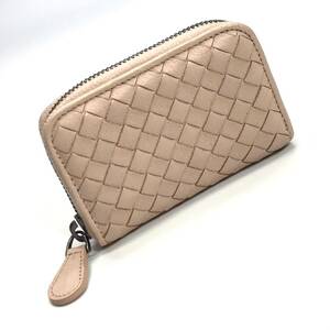 ★極美品★BOTTEGA VENETA ボッテガヴェネタ イントレチャート ラウンドファスナー コインケース コンパクト 小銭入れ 114075 V001N