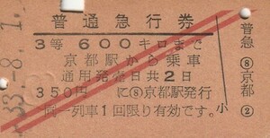 T092.赤斜2条　3等　京都600キロ　33.8.1
