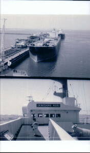 古写真　歴史資料　1970年　海賊と呼ばれた男　出光左三　出光グループ　所有　沖ノ嶋丸タンカー　イランにて撮影