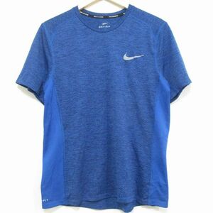 【NIKE RUNNING】ナイキ ランニング DRI-FIT◆サイドメッシュ Tシャツ(青)◆L