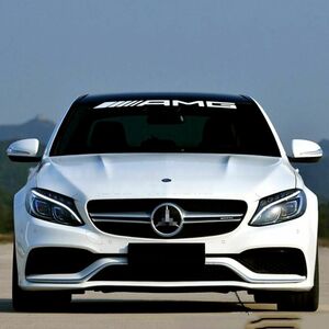 35インチ AMG メルセデスベンツ Mercedes Benz ウインドシールド デカール ステッカー ホワイト 白 90cm g