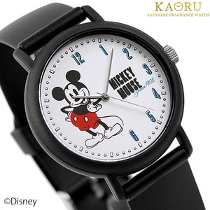 KAORU カオル 香 ディズニー ミッキー コーヒーの香り メンズ レディース 腕時計 KAORU005DB オールブラック