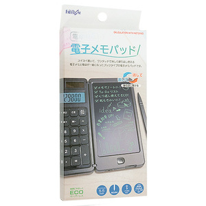 【ゆうパケット対応】FREEDOM 電子メモパッド 電卓付きブックタイプ FDDM-10BK [管理:1100042510]