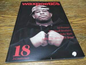 ☆廃版 WAX POETICS JAPAN 18　DJ Premier, The Mizell Brothers, MURO, Giles Peterson...