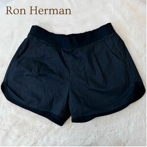 Ron Herman ロンハーマン ショートパンツ アメカジ コットン ブラック S 日本製 レディース A5331