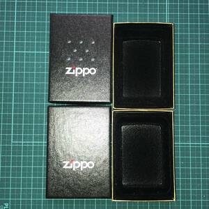 Zippo 空箱 ブラック×ゴールド 2個セット R00932