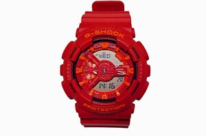 1円 CASIO カシオ G-SHOCK Gショック GA-110AC レッド 赤 アナデジ 中古美品 迅速対応 メンズ アンティーク ビンテージ