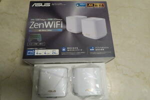 [美品]ASUS Wi-Fi6ルーター ZenWiFiAXMini ホワイト 11ax対応メッシュルーターXD4 W-2-PKスタイリッシュ送料無料