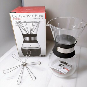 ST11] パイレックス　コーヒー　ポット　ビカ　ステンレス　ドリッパー　PYREX 耐熱　ガラス　食器　熱湯用　イワキ　120℃　カフェ　水　