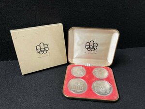 KK0604-1I　カナダモントリオールオリンピック 記念コイン 1973年　10ドル×2枚 5ドル×2枚　4枚セット　ケース付き　硬貨　