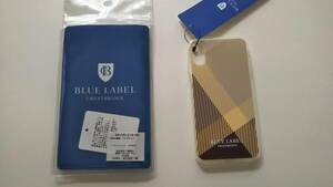 新品　BLUE LABEL CRESTBRIDGEブルーレーベルクレストブリッジ 　スマホケース 　 iPhone x　ｘS対応　ベージュ　3850円