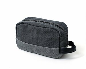 (新品) キャンバス トラベル ポーチ グレー Canvas Travel Kit Bag【送料無料】