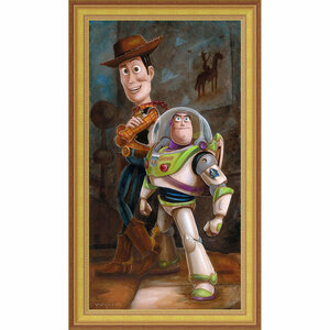 Disney Fine Art ディズニーファインアート Pixar ピクサー　トイストーリー　ウッディ　バズ　限定 レア Darren Wilson　絵画　希少