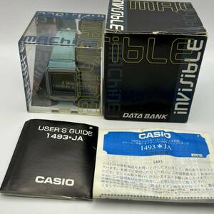 未使用デッドストック＊カシオ データバンク＊CASIO DATABANK＊invisible machine＊腕時計 電池切★905管理番号