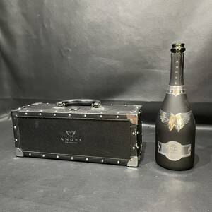 エンジェル ANGEL 黒シャンパン 空箱 空瓶ワイン インテリア 置物 化粧箱ケース BOX　瓶付き　X679