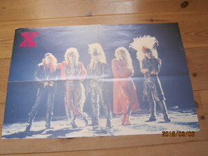 お宝◆３０年前のＸポスターその④◆X JAPAN◆ヘビメタWE ARE X　エックスTOSHI　YOSHIKI　HIDE　TAIJI　PATAインディーズバンドLIVEBAND