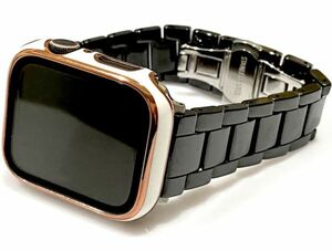 アップルウォッチバンド セラミックベルト Apple Watch セラミック セラミック ブラック メンズ　レディース　111