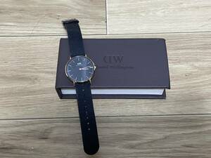 Daniel Wellington (ダニエルウェリントン CLASSIC BAYSWATER BLACK 36mm ローズゴールド ブルーバンド メンズ【DW00100281】時計 ジャンク