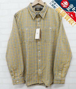 7T7315/未使用品 RRL プラッドツイルワークシャツ ダブルアールエル