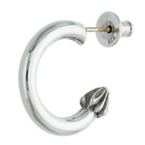 クロムハーツ Chrome Hearts HOOP PLAIN/プレーンフープ シルバーピアス 中古 SS07