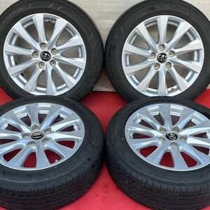 65%以上溝有。TOYOTAトヨタ純正70系カムリ17インチＸ7.5＋45 PCD114.3/5穴 BRIDGESTONE/REGNO GR-X1 215/55R17ラジアルタイヤ付き4本セット