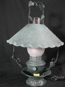 アンティーク風、装飾スチール製の電気ランプ、高４６ｃｍⅡ