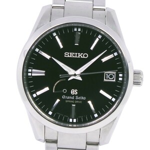 SEIKO セイコー ※ジャンク グランドセイコー 9R65-0BM0 SBGA101 腕時計 SS スプリングドライブ メンズ 黒文字盤【15160101】中古