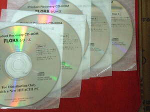 送料最安 180円 CDH74：日立リカバリCD 6枚組　FLORA 270W NB9　活用百科CD含む