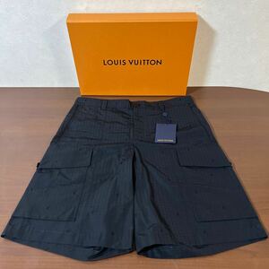 【新品】LOUIS VUITTON ルイヴィトン 現行品 LV シグネチャー リップストップ カーゴショーツ ショート ハーフ パンツ size 50